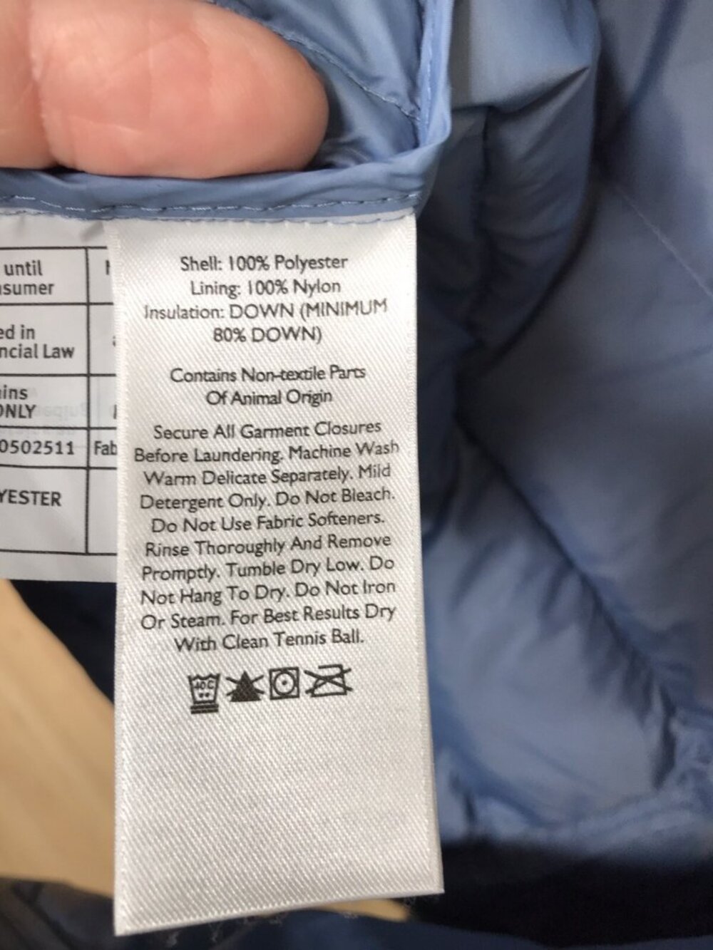 Eddie Bauer EB650 Down Puffer Vest Women's sz S Small Full Zip Frosty Blue - Picture 6 of 6